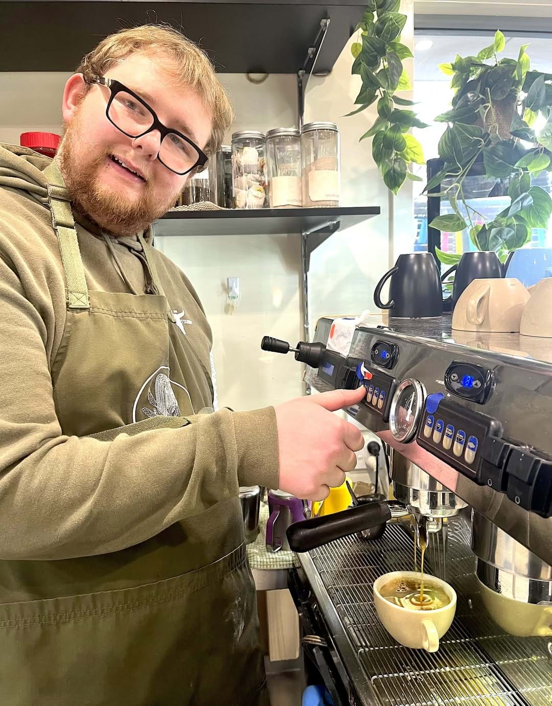 Two men woodworking at Social enterprise disability distinctive options NDIS